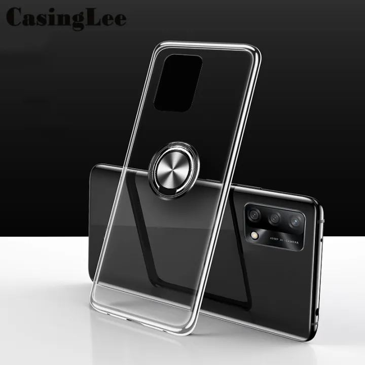 Casinglee%20For%20OPPO%20F19%20Soft%20Case%20Clear%20Transparent%20Shockproof%20Car%20Magnetic%20Holder%20Ring%20Back%20Cover%20OPPO%20F19%20Phone%20case%20cover%20-%20Image%205
