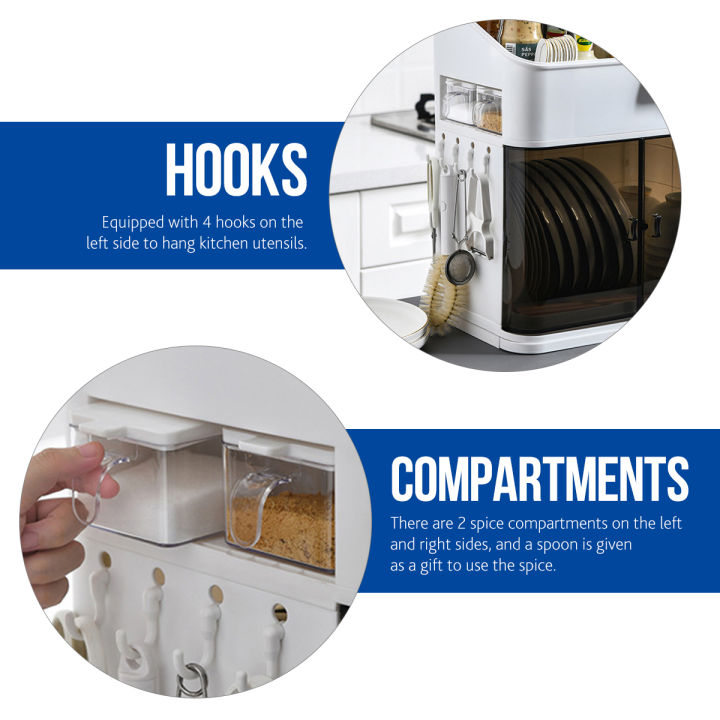 Household%20Kitchen%20Multifunctional%20Double-Layer%20Plastic%20Dish%20Rack%20With%20Lid%20-%20Image%208