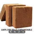 Coco Peat Block-Expandable Block 2kg +Cocopit Block(Imported) expand up to 16kg. 