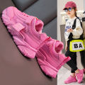 Spring and autumn, middle and large children's single shoes, girls' sneakers, girls' shoes, primary school students, velvet sneakers, light children's casual shoes. 