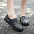 Gongli Spring and Autumn low-top pullover women's rain boots, solid color fashion waterproof shoes, non-slip women's shoes, plastic pumps, water shoes.