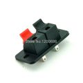 2-WAY Speaker Terminal Block 2 Way Connector Vertical Amplifier PCB Mount 2 Positions Jointing Clamp Test Clip Stereo Strip Shape Push Release Plate 1 Black 1 Red Terminal For Amplifier .