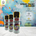 Spray paint-Golden. 