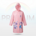 Cute Mermaid Pink Rain Coat.