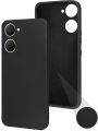 Vivo Y03/Y03T/Y18/Y18T/Y18i/Y18E Black Soft Liquid Silicone Flexible Case - Phone Back Cover.