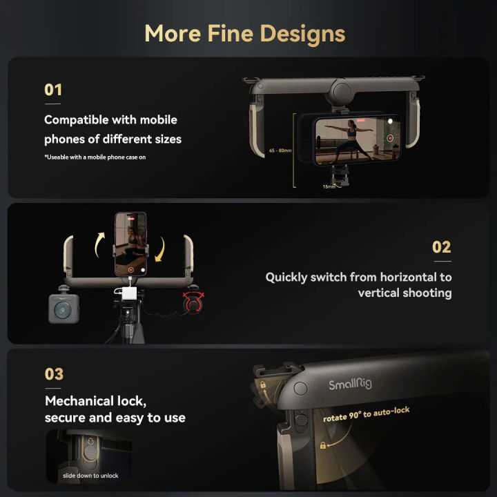 SmallRig%20Fold%20P20%20Mobile%20Pocket%20Video%20Rig%20for%20Mobile%20Phone%20with%2065-80mm%20Width%20Range%20With%20Cases%20On,%20W%20Cold%20Shoe%20for%20iPhone%2015/14%20-%20Image%205