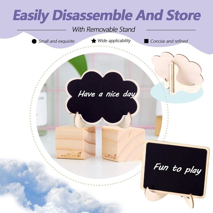 XHHDQES%2030Pcs%20Mini%20Chalkboard%20Sign%20Food%20Labels%20for%20Party%20Buffet,%20Wooden%20Small%20Chalk%20Board%20Signs%20(Rectangle%20Notch%20)%20-%20Image%203