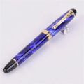 Dazzle Blue Fountain Pen Classic Style Smooth Writing Inking Pens 0.5mm Nib Signature Metal Fountain Pen School Supplies. 