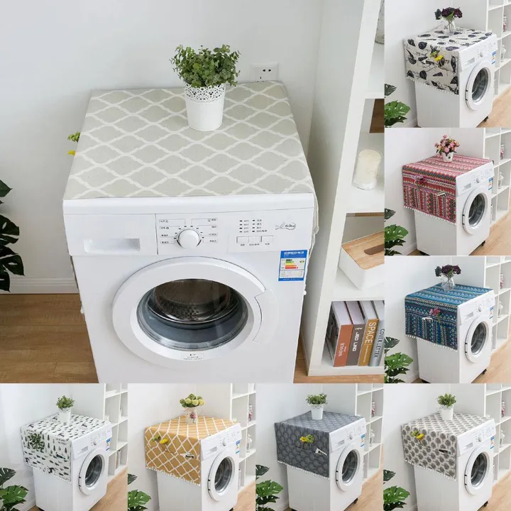 %E3%80%90linfang%20store%E3%80%91Geometric%20Refrigerator%20Cloth%20Single%20Door%20Refrigerator%20Dust%20Cover%20Double%20Towel%20Washing%20Machine%20Cover%20-%20Image%203