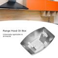 Metal Range Hood Oil Cup Adjustable Simple Installation Box For. 