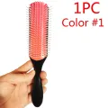 4 Color 9-Rows Denman Brush Women Detangling Styling Hairbrush Scalp Massager Salon Hairdressing Straight Curly Wet 4c Hair Comb. 
