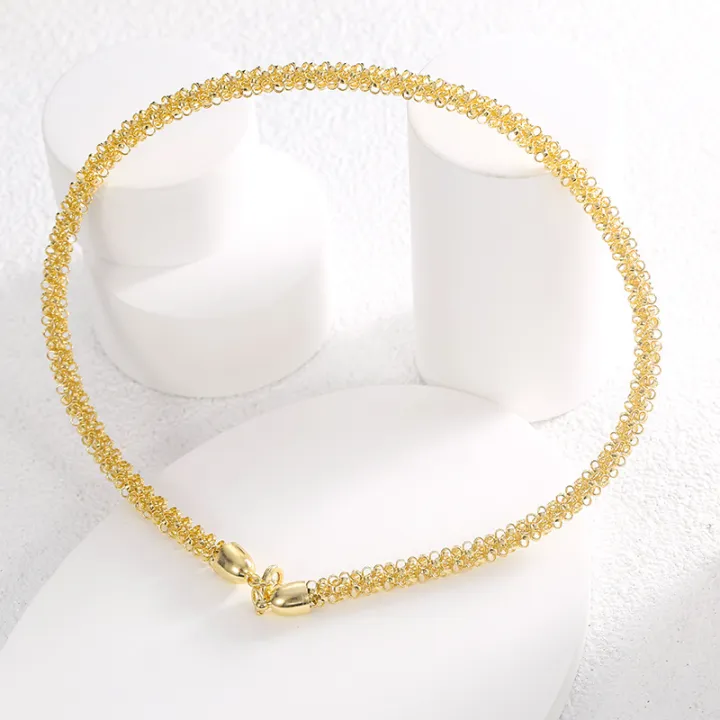 N0264%20Simple%20Special-Interest%20Design%20Large%20Circle%20Necklace%20for%20Women%20Copper%20Plated%20Real%20Gold%20Fashion%20All-Match%20Choker%20Collar%20Trend%20-%20Image%204