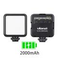 Ulanzi VL49 6W Mini LED Video Light 2000mAh Built-in Battery 5500K Photographic Lighting for Camera and Gopro. 
