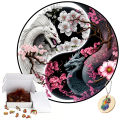 Black And White Dragon Gather Honey Wooden Jigsaw Puzzle For Adults Kids Christmas Gifts Educational Games Toys Wooden Puzzles MuXiaRe. 