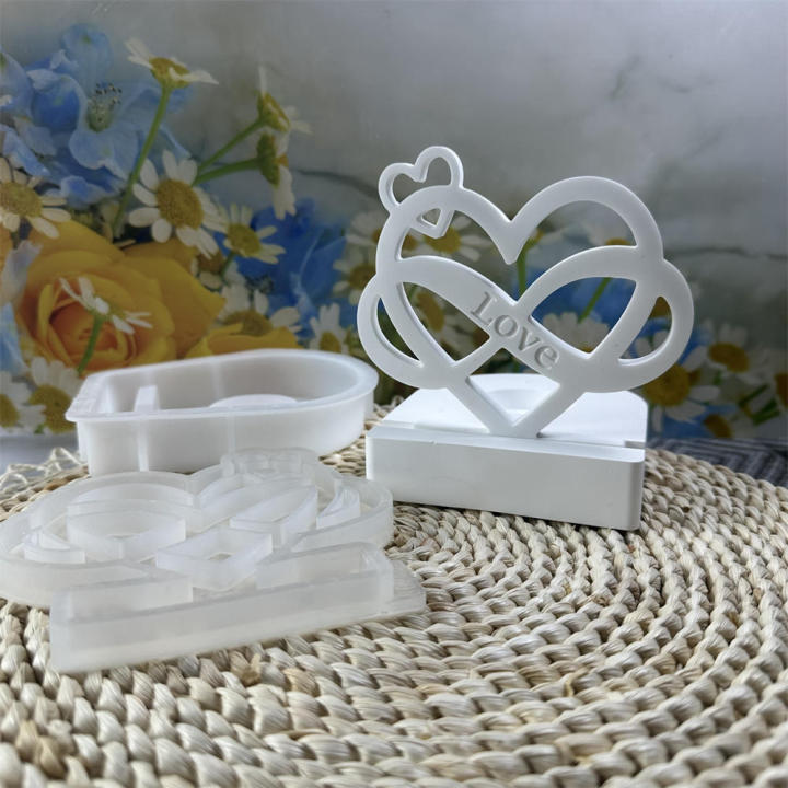 Plaster%20Mould%20Candlestick%20Mold%20Easy-to-Use%20Love%20Ribbon%20Design%20DIY%20Supplies%20Silicone%20Mold%20Heart%20Shape%20Cement%20Silicone%20Cement%20-%20Image%204