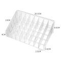 Lipstick box Sleek design Transparent Grid design Cosmetics organizer Plastic Storage box for Home organization Makeup storage Beauty salon Professional use Travel-friendly. 
