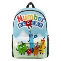 Kids Game Numberblocks 3D Printing Backpacks Children Cartoon School Bags Students Bookbag Unisex Knapsacks Notebook Mochila.