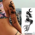 Waterproof Temporary Tattoo Sticker Old School Mermaid Flash Rose Tattoos Body Art Arm Tatoo Women Men. 