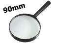 90Mm Handheld Magnifying Glass 7X Magnifier Black - Mirror - Mirror.