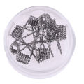 10pcs/box A1 twisted Fused Hive clapton coils premade wrap wires rda coil.