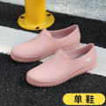 Fashionable Japanese rain boots Ladies wear short rain boots for kitchen work waterproof shoes rubber shoes galoshes trendy outdoor wear.
