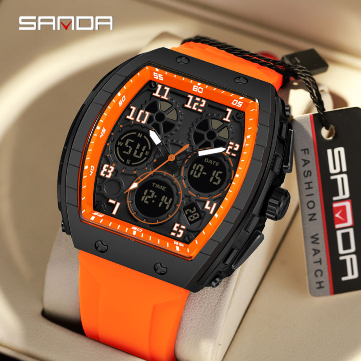 SANDA%206157%20brand's%20new%20electronic%20watch%20digital%20multifunctional%20fashion%20trend%20men's%20watch%20silicone%20waterproof%20alarm%20clock%20men%20-%20Image%202