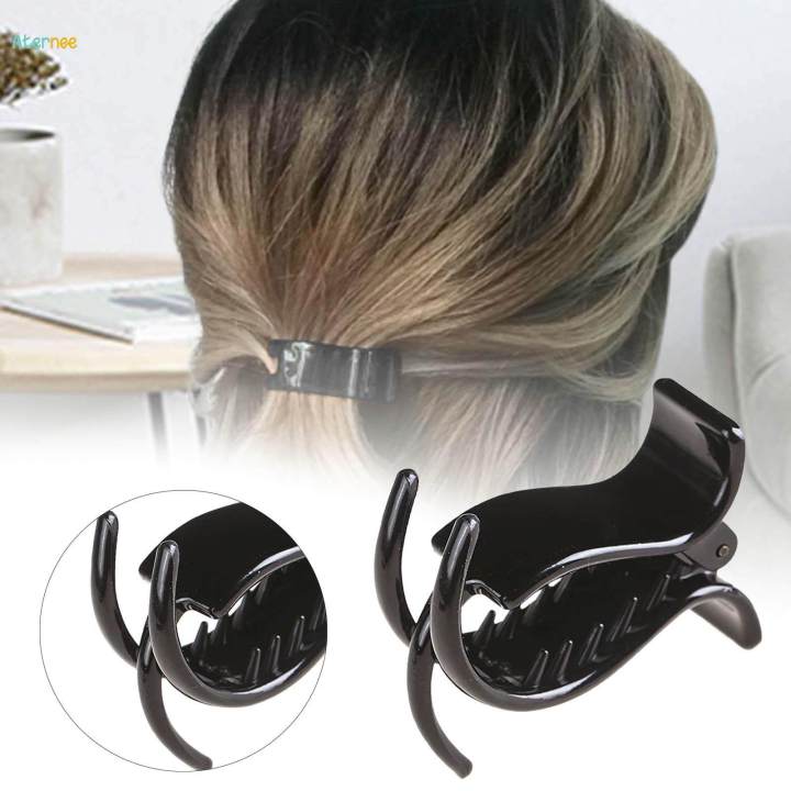 French%20Hair%20Clip%20Anti%20Slip%20Grip%20Jaw%20Durable%20Hair%20Braiding%20Tool%20Ponytail%20Clip%20Black%20-%20Image%207