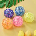 Squeeze Ball Toy Flexible Colorful Foam Beads Pinch Toys Stress Relief Soft TPR Vent Ball Squishes Decompression Kid Toy Gift. 