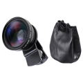 Phone Camera Lens 0.45X Ultra Wide Angle + 12.5X Macro Lens Universal Clip-on Camera Lens for Most Smartphones Rose Gold. 