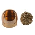 Nax Solder Tip Cleaner Iron Metal Sponge Sponge Gold Color New.
