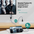JOYROOM Iphone/Ipad to TV Lightning 4K HDMI Cable 3M. 
