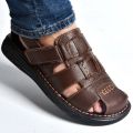 New Stylish Fashionable A T Leather Sandal for Men. 