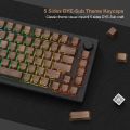 136 Keys Wood Grain Shine Through Keycaps Dye Sub Side Print PBT Keycaps Cherry Profile for Cherry Gateron MX Switch Keyboard. 