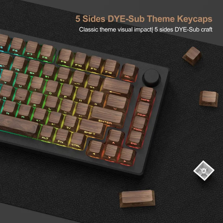136%20Keys%20Wood%20Grain%20Shine%20Through%20Keycaps%20Dye%20Sub%20Side%20Print%20PBT%20Keycaps%20Cherry%20Profile%20for%20Cherry%20Gateron%20MX%20Switch%20Keyboard%20-%20Image%205