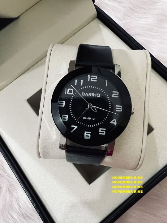 BARI80%20MAns%20leather%20anaalog%20watch%20for%20Women%20Full%20Black%20-%20Image%204