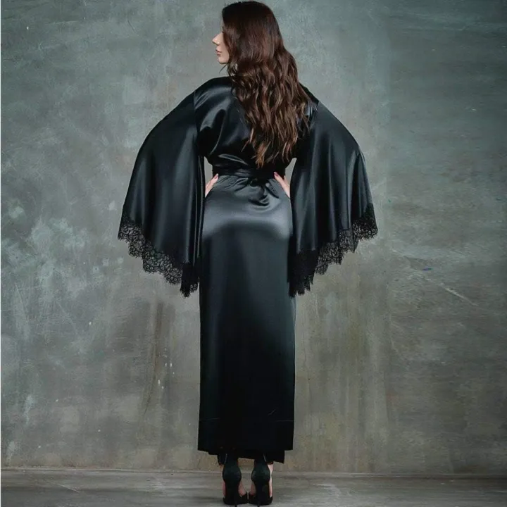 Lingerie%20Women%20Long%20Lingerie%20Robe%20Silk%20Kimono%20Robe.%20-%20Image%203