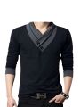 BLACK COLOUR COTTON LONG SLEEVE CASUAL T-SHART FOR MEN ..