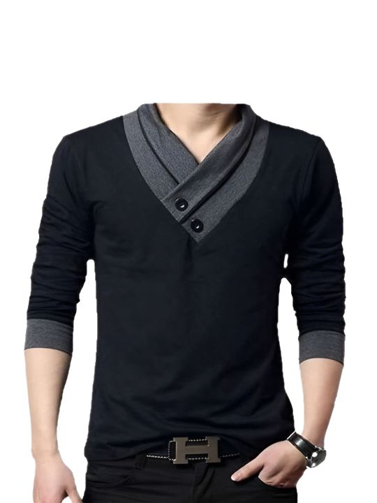 BLACK%20COLOUR%20COTTON%20LONG%20SLEEVE%20CASUAL%20T-SHART%20FOR%20MEN%20.%20-%20Image%203