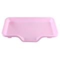 Individual Environmental Plastic Kitchen Sink Dish Drainer Set Rack Washing Holder Basket Organizer Tray, Approx 17.5 x 9.5 x 7INCH (Pink) Exquisite Product. 