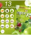 Fiber XS Prebiotic Detox Drink – Natural Fiber Cleanse with Vitamins & Fruits – Green Apple – 30 Sachets. 
