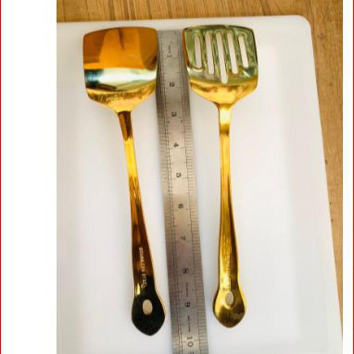 Stainless Steel Gold Spoon 🥄 ( 1 Pcs) Set