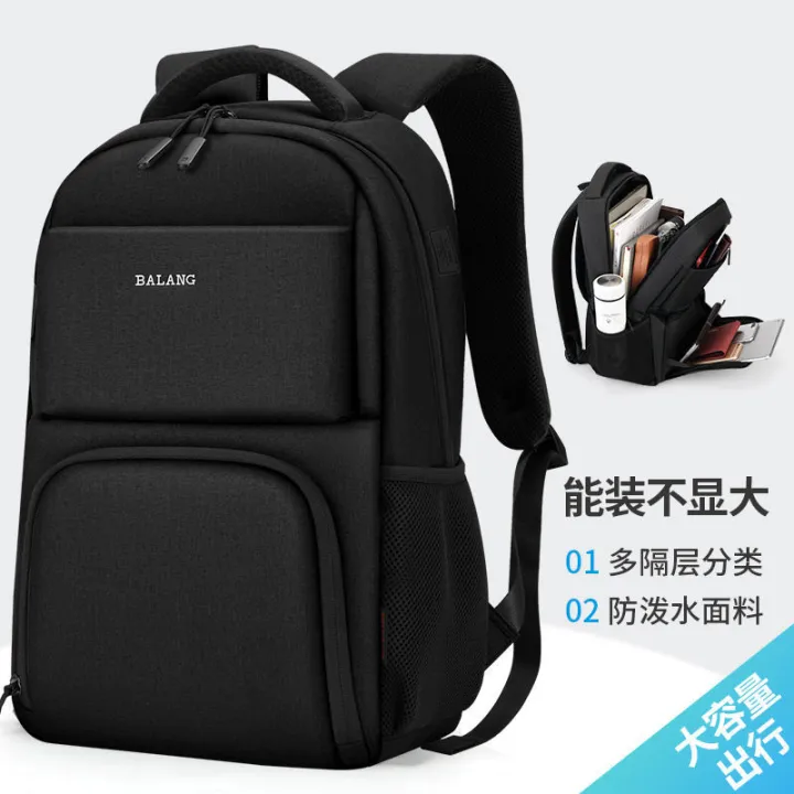 Balang%20Backpack%20Large%20Capacity%20Backpack%20Men's%20Business%20Travel%20Bag%20Junior%20High%20School%20High%20School%20Student%20Schoolbag%20Trendy%20New%20-%20Image%208