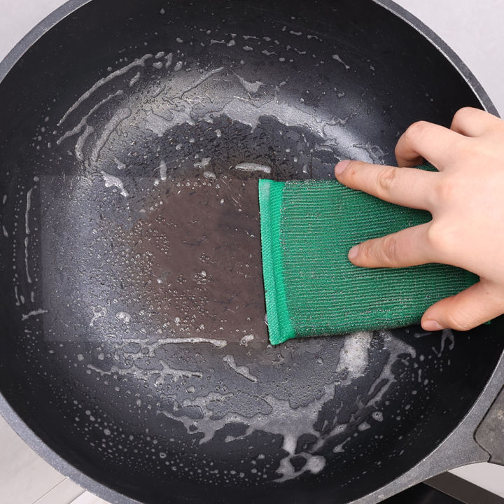 2/4Pcs%20Stainless%20Steel%20Wire%20Sponge%20Wipe%20Double%20Side%20Pot%20Cleaning%20Cloth%20Reusable%20Non-stick%20Oil%20Dishrag%20Household%20Kitchen%20Dishcloth%20-%20Image%204