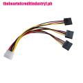 {30 TH}4 pin IDE Molex to 3 Serial ATA SATA Power Splitter Extension Cable Connectors. 
