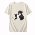 Persona 5 Morgana Mysterious Black Cat T-shirts MEN Amamiya Ren Tshirts 100% Cotton High Quality T Shirts Comfortable Casual Top.