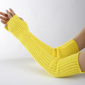 Women Stretchy Sleeve Fingerless Gloves Warm Knitted Mittens Arm Warmers.