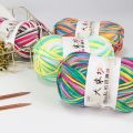 2pcs Random Thread Strings Cotton Blended Yarn Beautiful Mix Colors for Hand Knitting Doll Sweater Colorful. 