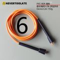 6mm diameter 130 gram PVC 80A 15~25℃ jump rope excercise fitness RA handle cheap no logo loose weight 2.8 meter skip skipping. 