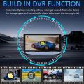 10.36 Inch Bus Truck DVR With CarPlay/ Android Auto, 4-Channel 1080P AHD Camera Recorder BSD Alarm WiFi APP 24H Parking Monitor.