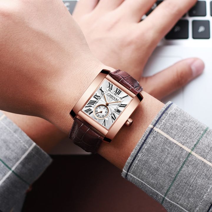 CHENXI%20Vintage%20Classic%20Square%20Brown%20Leather%20Strap%20Wrist%20Watches%20Fashion%20Brand%20Watches%20Men's%20Quartz%20Clock%20-%20Image%204
